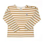 ELLE EST OU LA MER T shirt  à Rayures Enfant EOM Elorisa. Coloris disponibles : Jaune