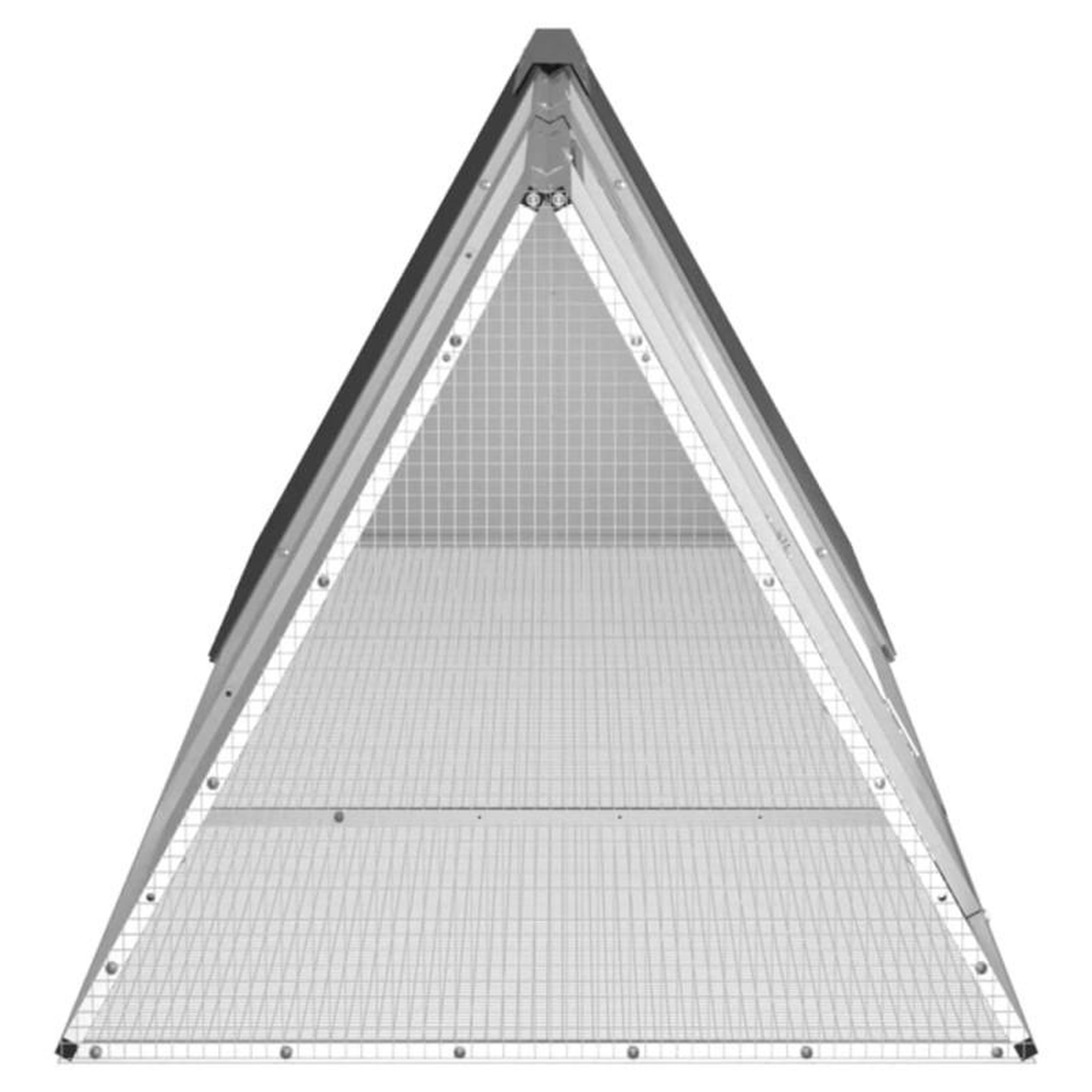 Voir la diapositive 4 : VIDAXL Clapier Anthracite 302,5x80,5x71 cm Acier galvanisé