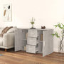 Voir la diapositive 3 : VIDAXL Buffet Gris beton 91x29,5x65 cm Bois d'ingenierie