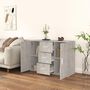 Voir la diapositive 3 : VIDAXL Buffet Gris beton 91x29,5x65 cm Bois d'ingenierie