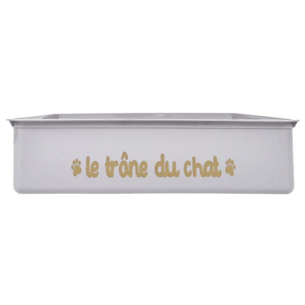 Paris Prix Bac à Litière & Pelle  Chat  42cm Gris