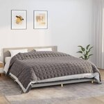 VIDAXL Couverture lestee Gris 220x260 cm 15 kg Tissu