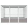 Voir la diapositive 3 : VIDAXL Cage a oiseaux Gris 302,5x324,5x211,5 cm Acier galvanise