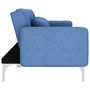Voir la diapositive 3 : VIDAXL Canape-lit Bleu Tissu