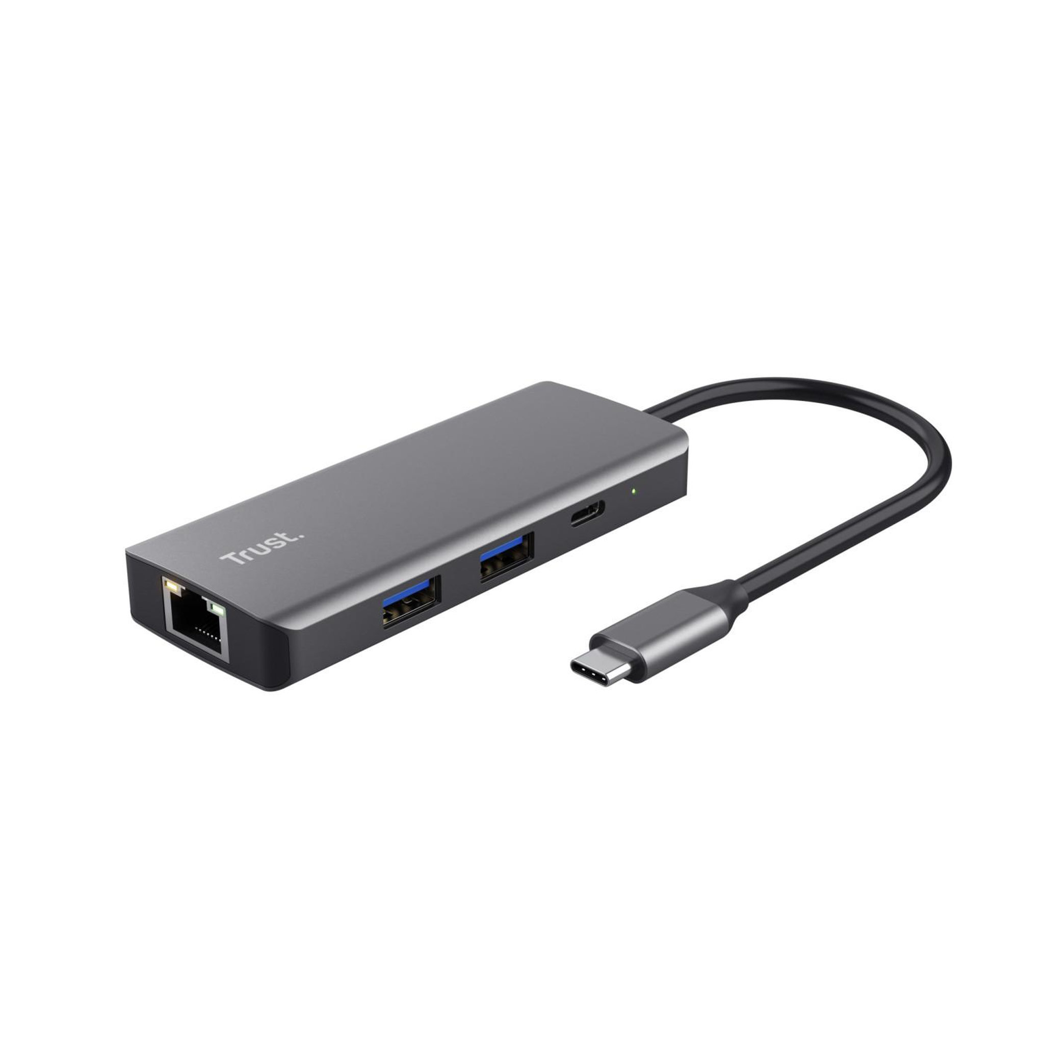 Voir la diapositive 2 : Trust Dockingstation Trust Dalyx USB-C 6 en 1 avec HDMI et Ethernet