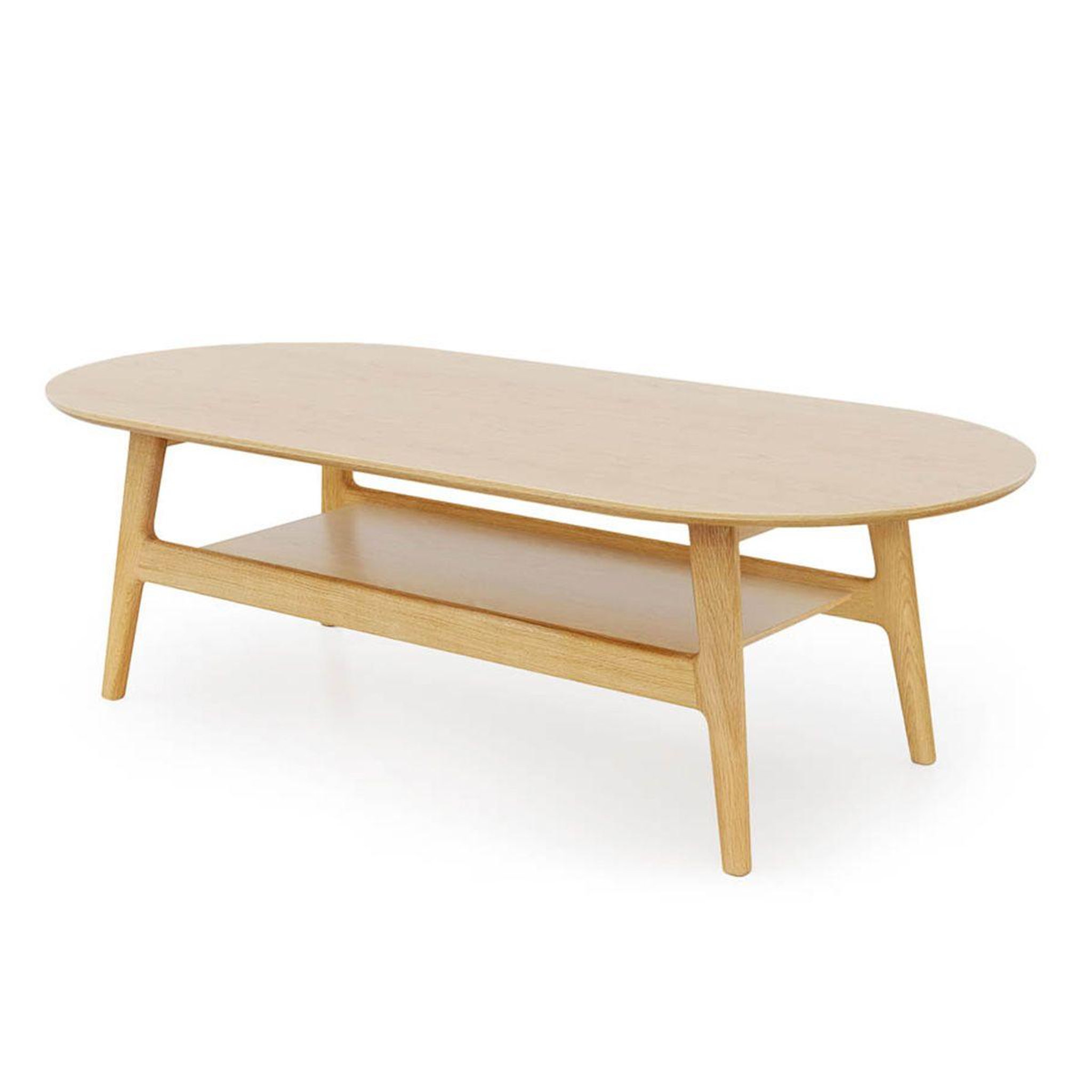 Voir la diapositive 2 : Paris Prix Table basse en bois  courbée  130cm chêne