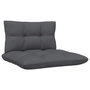 Voir la diapositive 5 : VIDAXL Salon de jardin 6 pcs avec coussins anthracite bois de pin