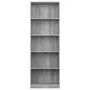 VIDAXL Bibliotheque 5 niveaux Sonoma gris 60x24x175 cm