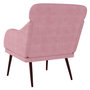 Voir la diapositive 5 : VIDAXL Fauteuil Rose 63x76x80 cm Velours