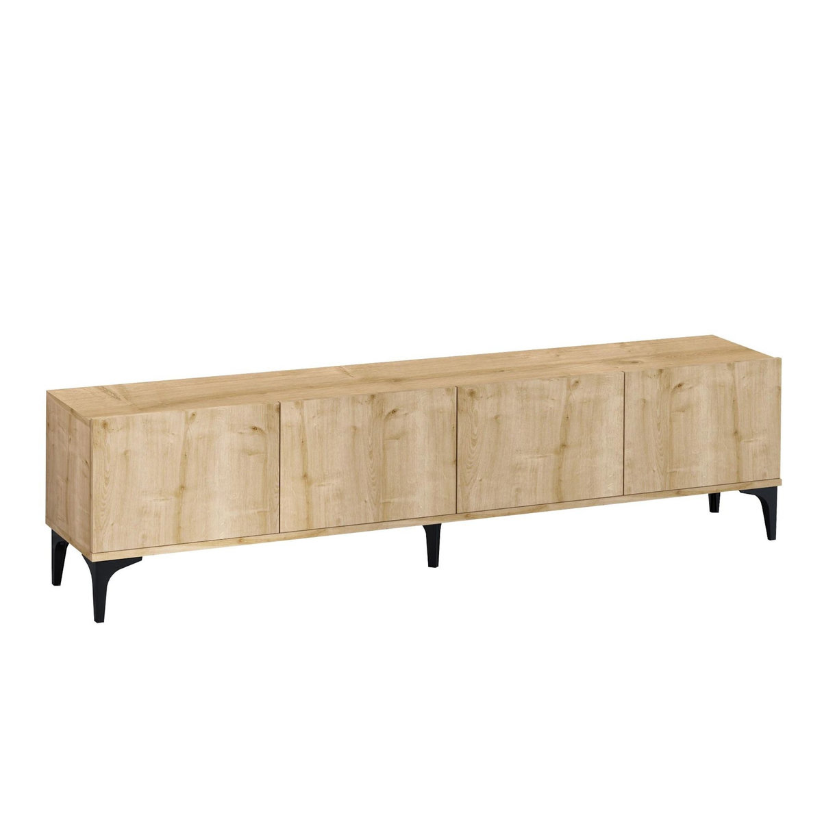Habitat et Jardin Meuble TV en bois  Nora  - 180 x 35 x 50 cm - Chêne Saphir