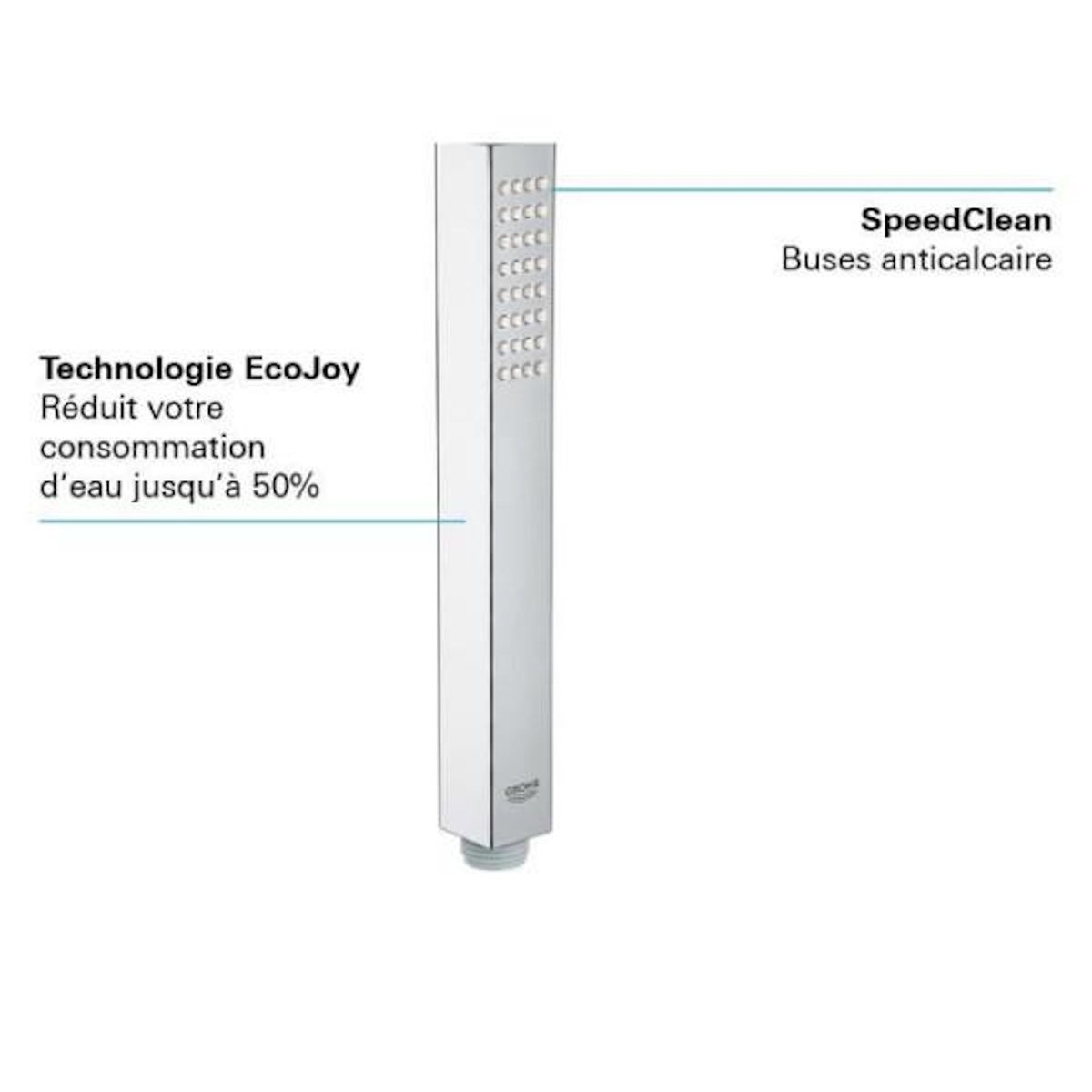 Grohe Douchette 1 jet - GROHE - Vitalio Joy Cube Stick - EcoJoy - DreamSpray - StarLight Chrome