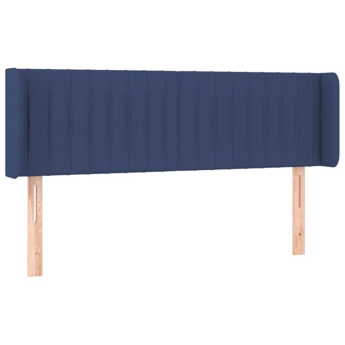 VIDAXL Tete de lit avec oreilles Bleu 147x16x78/88 cm Tissu