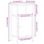 Voir la diapositive 6 : VIDAXL Table de chevet chene artisanal 41x31x80 cm bois d'ingenierie