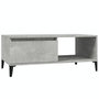 Voir la diapositive 2 : VIDAXL Table basse Gris beton 90x50x36,5 cm Bois d'ingenierie