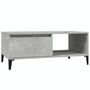 Voir la diapositive 2 : VIDAXL Table basse Gris beton 90x50x36,5 cm Bois d'ingenierie