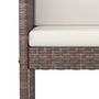 Voir la diapositive 5 : VIDAXL Ensemble bar de jardin 5 pcs et coussins Resine tressee Marron