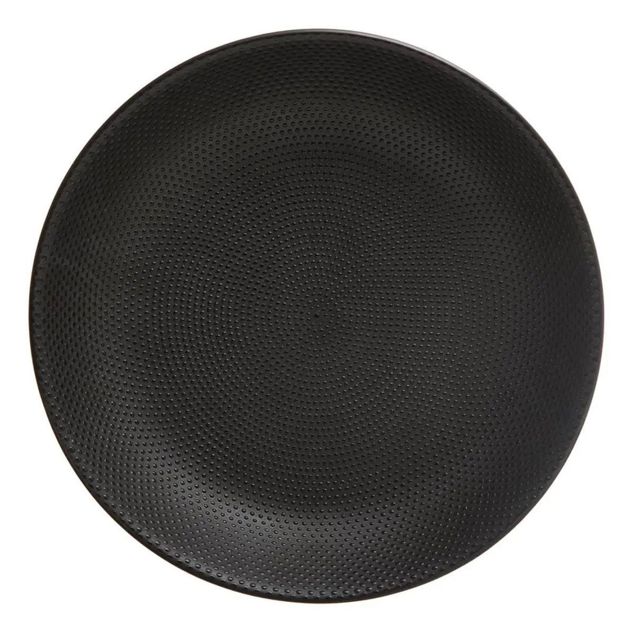 SECRET DE GOURMET Lot de 6 assiettes creuses  caviar  20cm noir