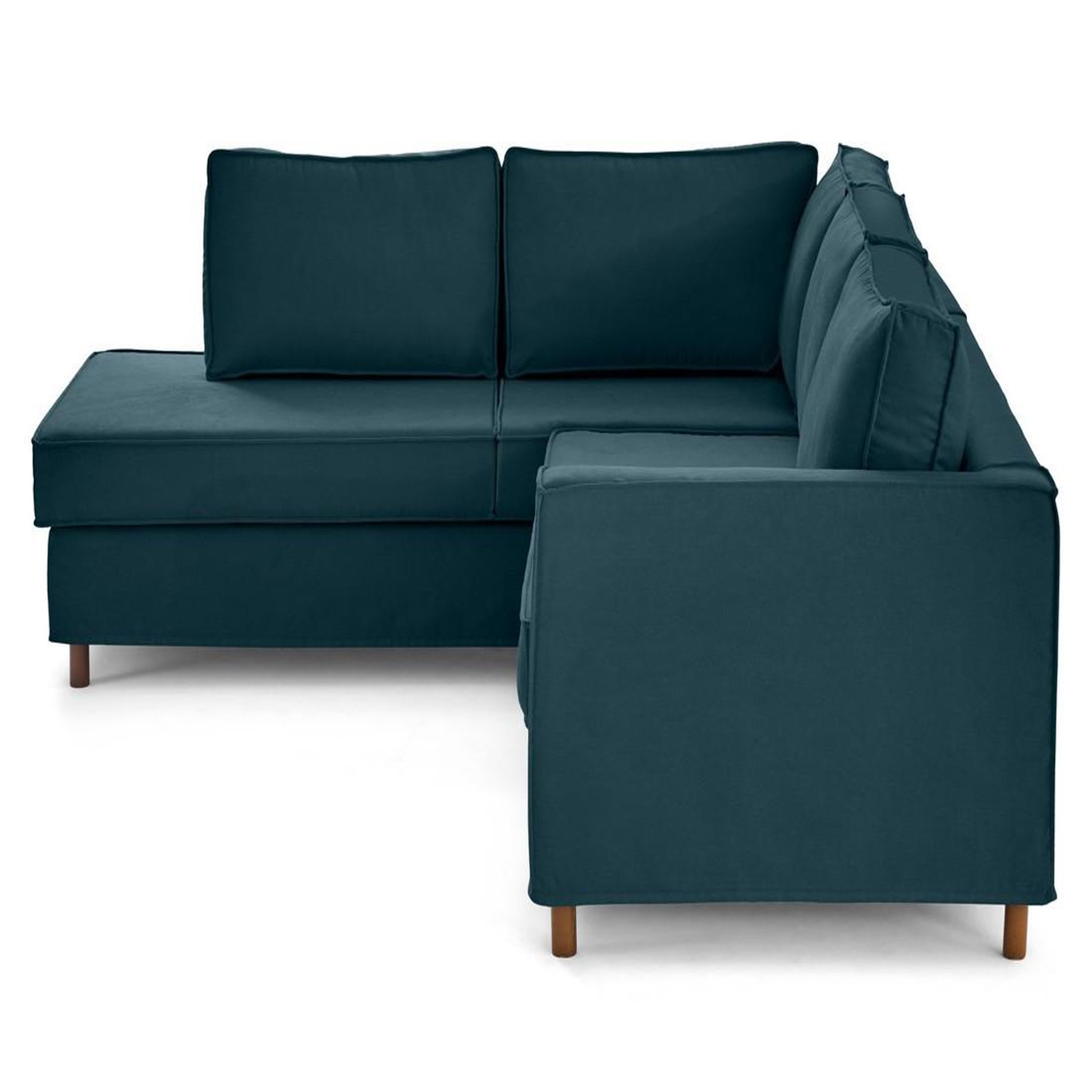 Voir la diapositive 5 : LISA DESIGN Jake - canapé déhoussable d'angle gauche 5 places en tissu