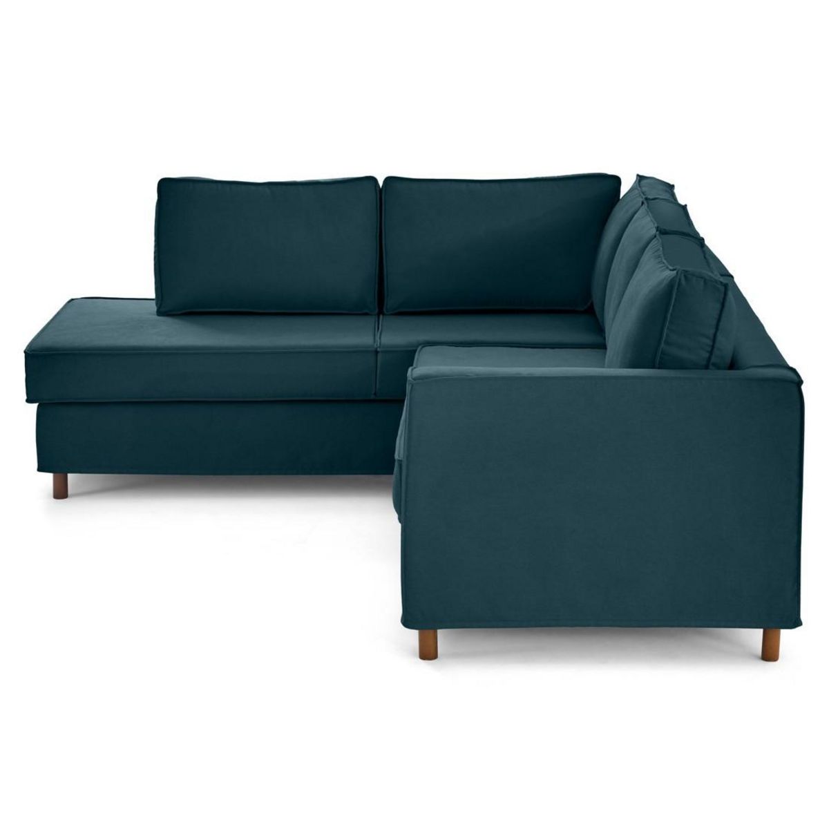 LISA DESIGN Jake - canapé déhoussable d'angle gauche 5 places en tissu