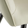 Voir la diapositive 6 : tectake Ensemble de 4 chaises en tissu rembourrée crème/noir Lot de 4