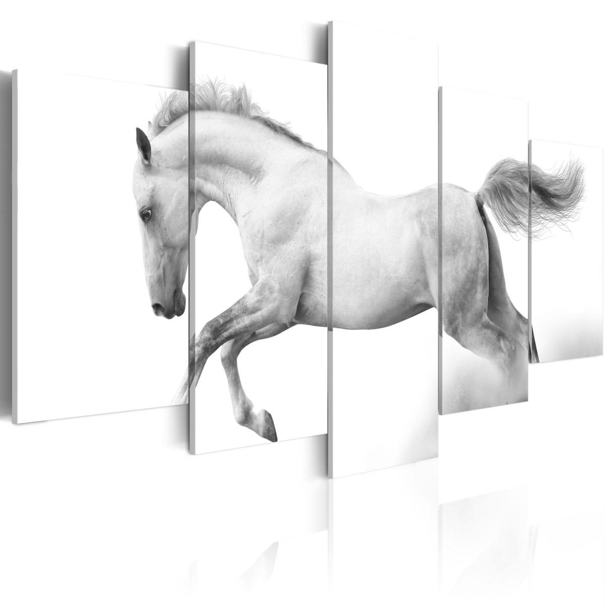 Voir la diapositive 1 : Paris Prix Tableau Imprimé  Cheval Passion & Liberté
