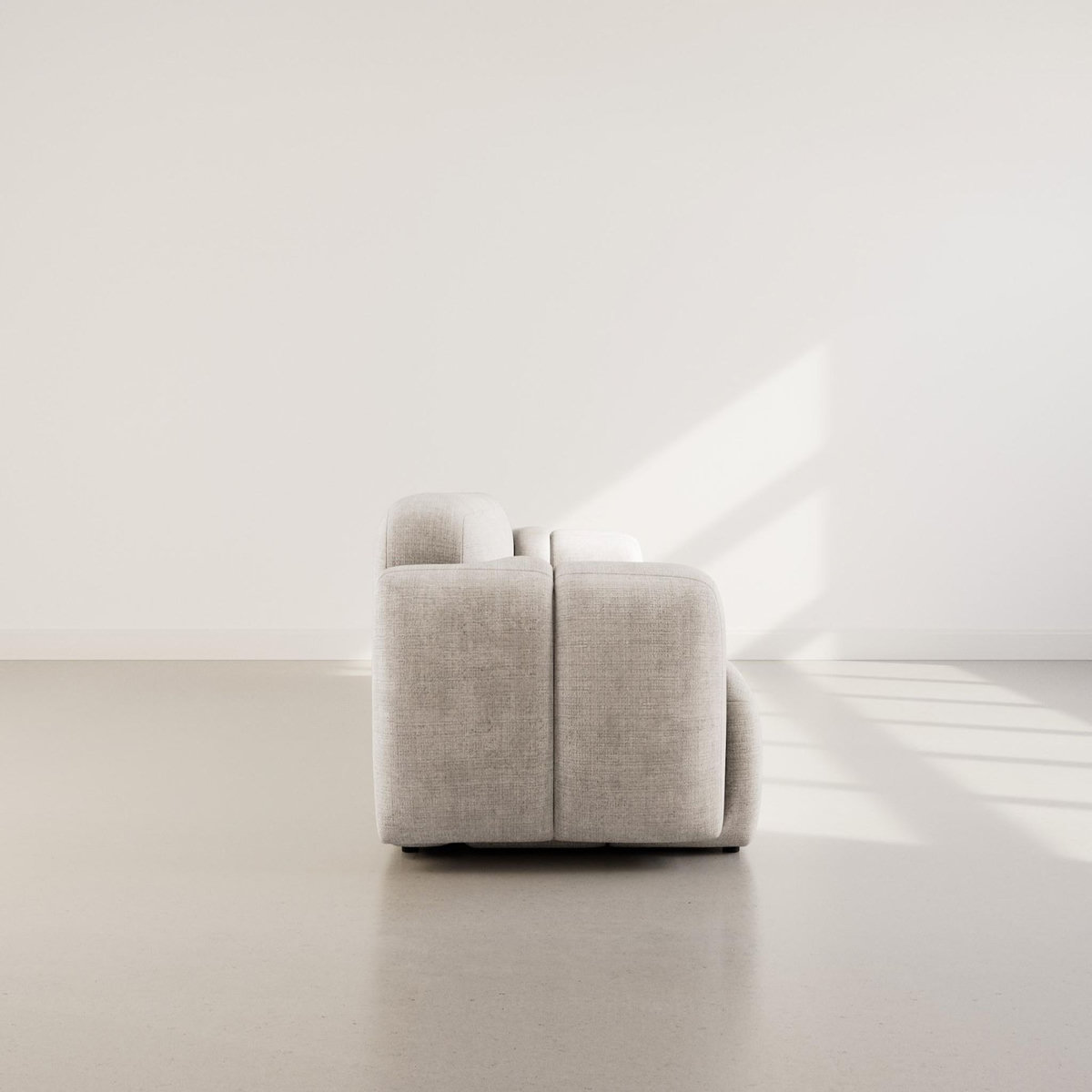 LISA DESIGN Grace - canapé modulable 3 places en velours texturé