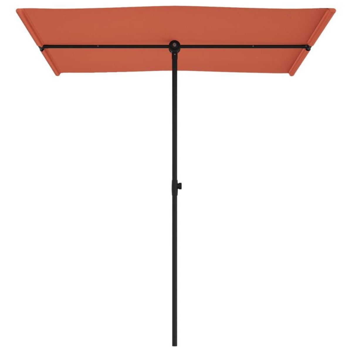 VIDAXL Parasol de jardin avec mat en aluminium 180x110 cm Terre cuite