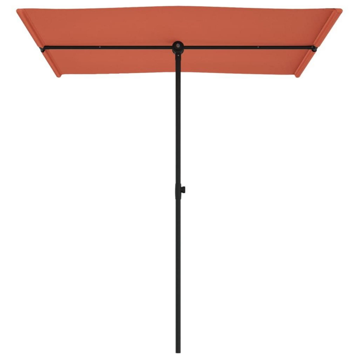 VIDAXL Parasol de jardin avec mat en aluminium 180x110 cm Terre cuite