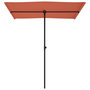 Voir la diapositive 4 : VIDAXL Parasol de jardin avec mat en aluminium 180x110 cm Terre cuite