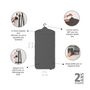 Voir la diapositive 3 : BRABANTIA Housse table à repasser Planche défroisseur pliable pepper Black