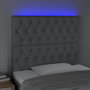 Voir la diapositive 3 : VIDAXL Tete de lit a LED Gris clair 100x7x118/128 cm Tissu