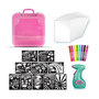 Voir la diapositive 3 : Canal Toys Canal Toys - Airbrush Art - Mallette d'activités avec spray électronique, pochoirs et feutres - AIR 017