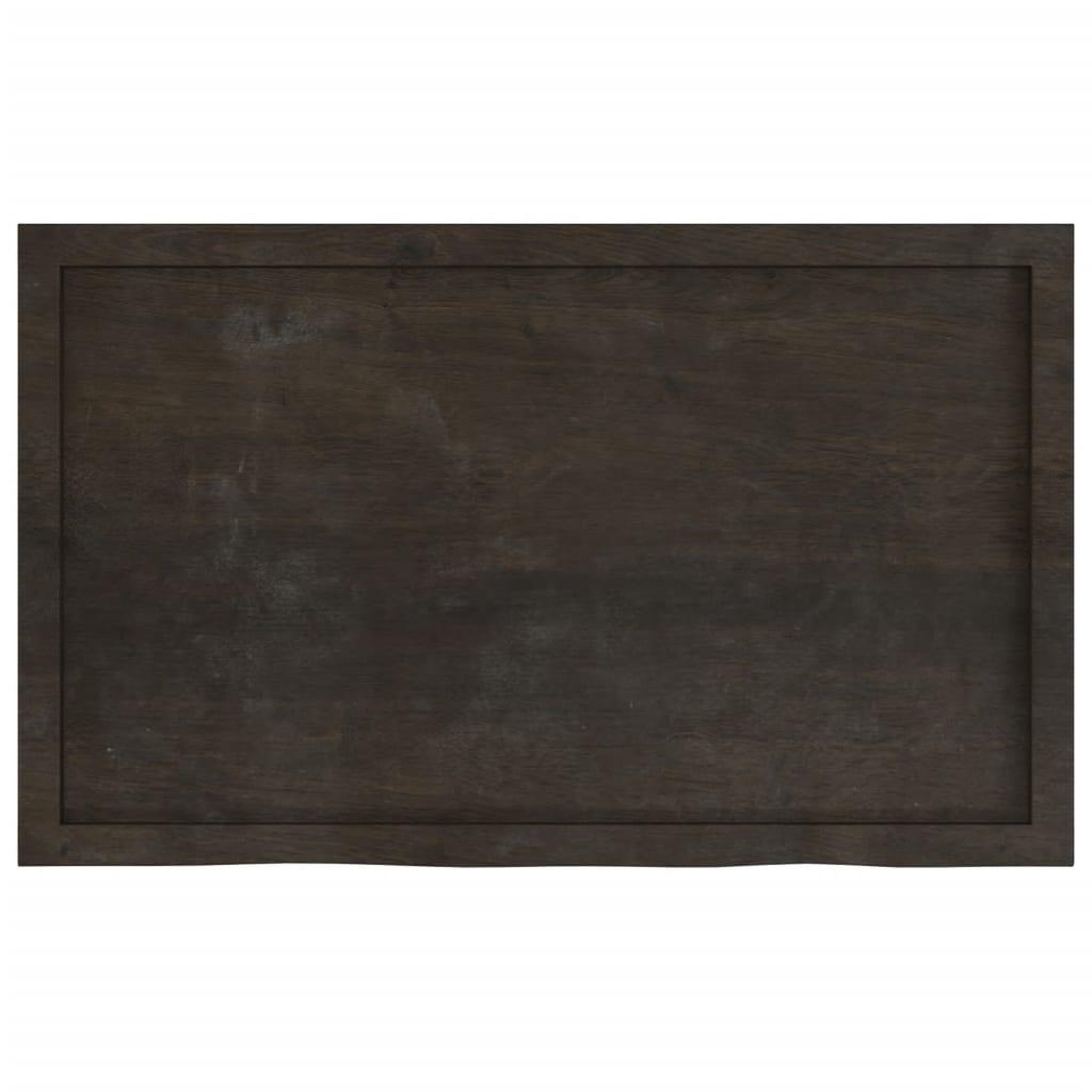 Voir la diapositive 4 : VIDAXL Dessus de table marron fonce bois chene massif traite