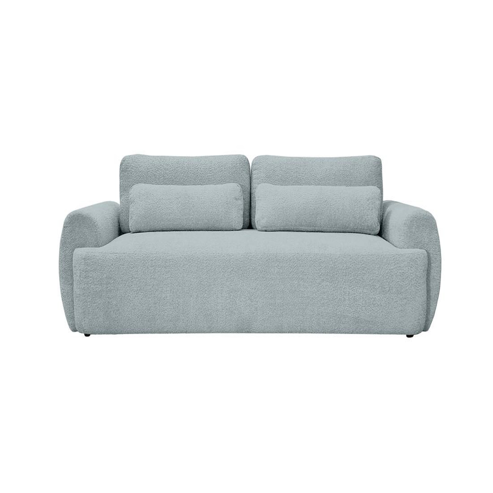 Voir la diapositive 4 : BEST MOBILIER Mahina - canapé droit 3 places - convertible avec coffre - en tissu bouclette