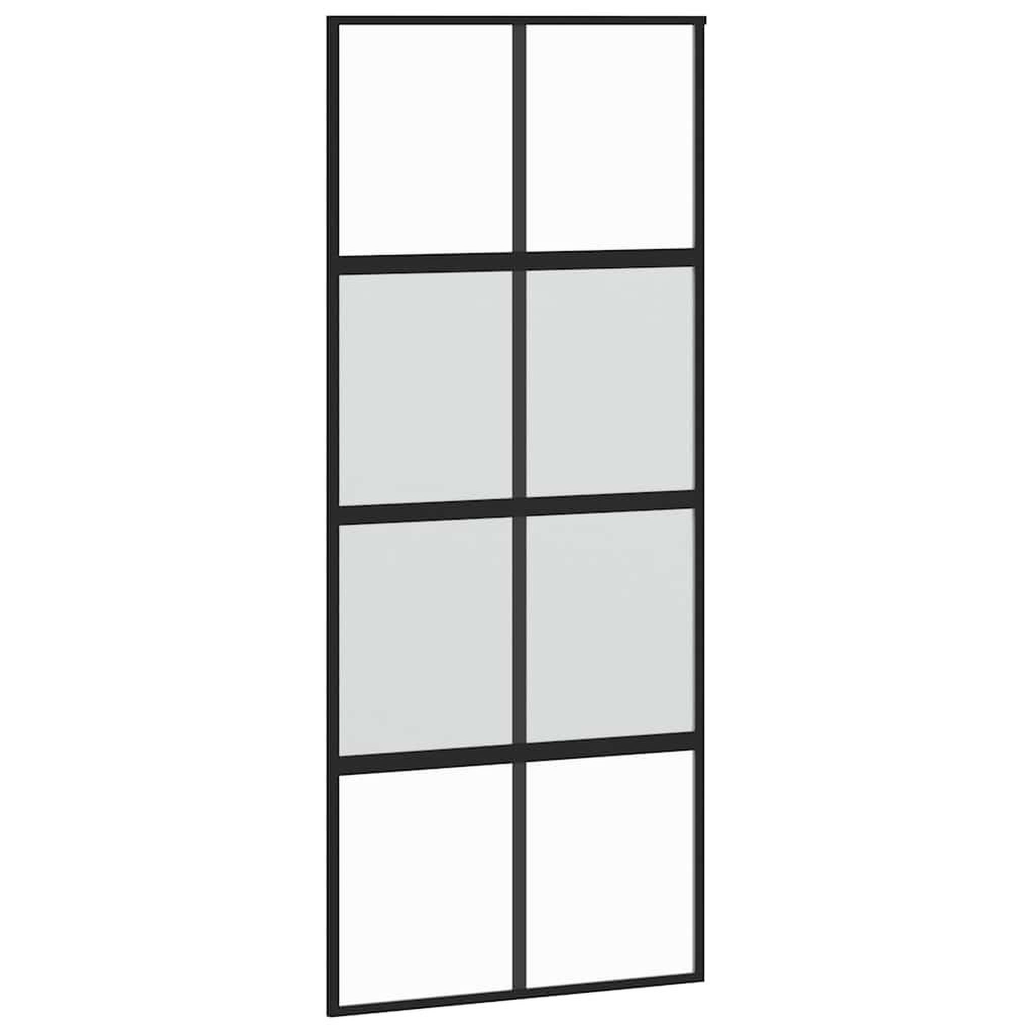 Voir la diapositive 5 : VIDAXL Porte coulissante avec kit de quincaillerie noir 90x205 cm