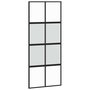 Voir la diapositive 5 : VIDAXL Porte coulissante avec kit de quincaillerie noir 90x205 cm