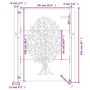 Voir la diapositive 6 : VIDAXL Portail de jardin 105x155 cm acier corten conception de l'arbre