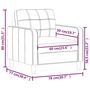Voir la diapositive 6 : VIDAXL Fauteuil Cappuccino 60 cm Similicuir