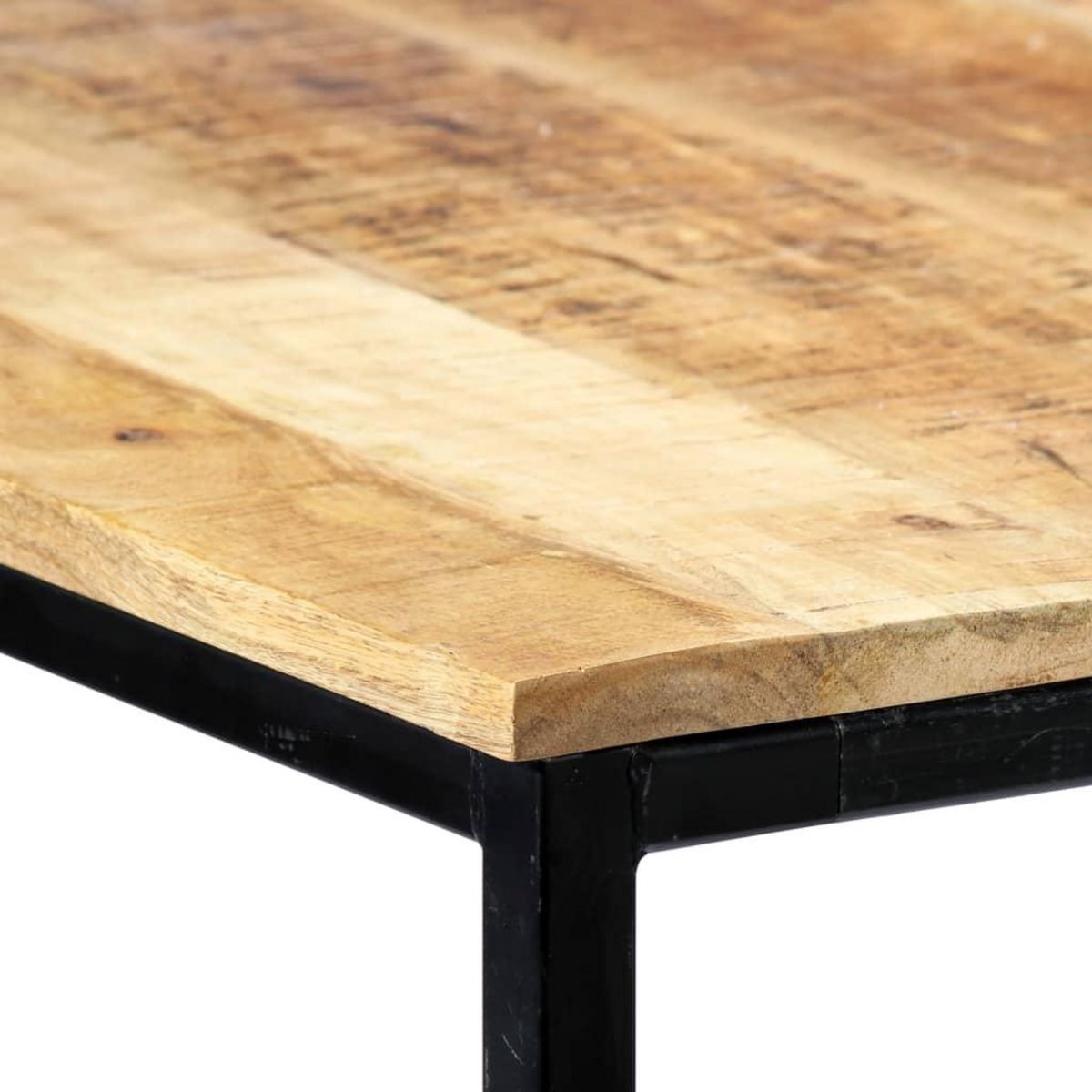 VIDAXL Table a manger 140x70x75 cm Bois de manguier massif brut