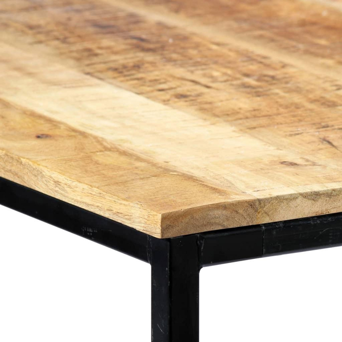 VIDAXL Table a manger 140x70x75 cm Bois de manguier massif brut