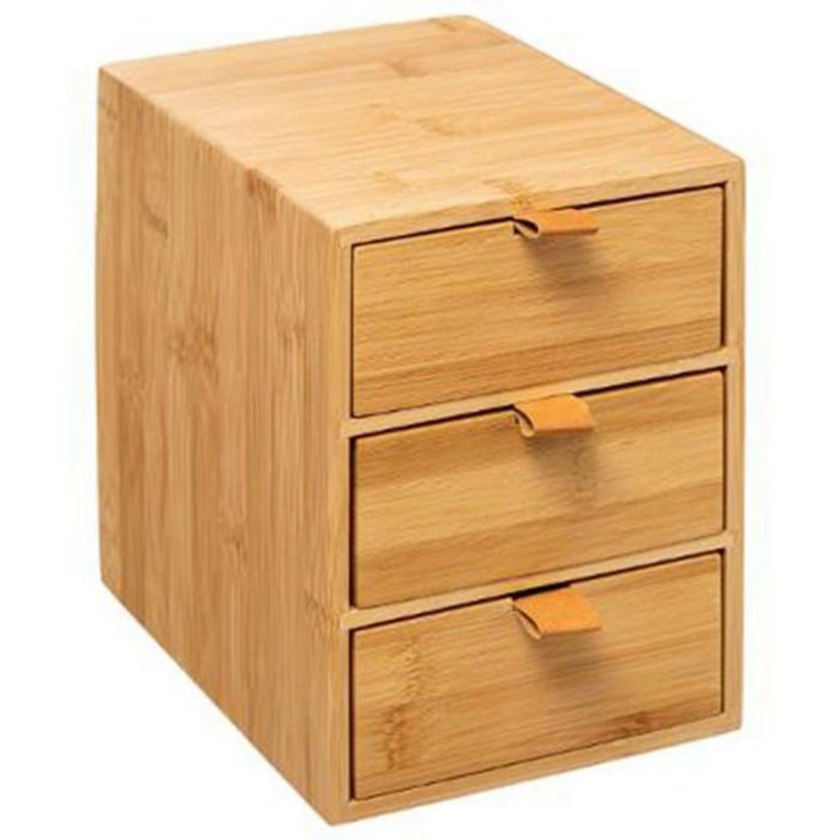 FIVE Boîte Déco 3 Tiroirs  Bambou  21cm Naturel