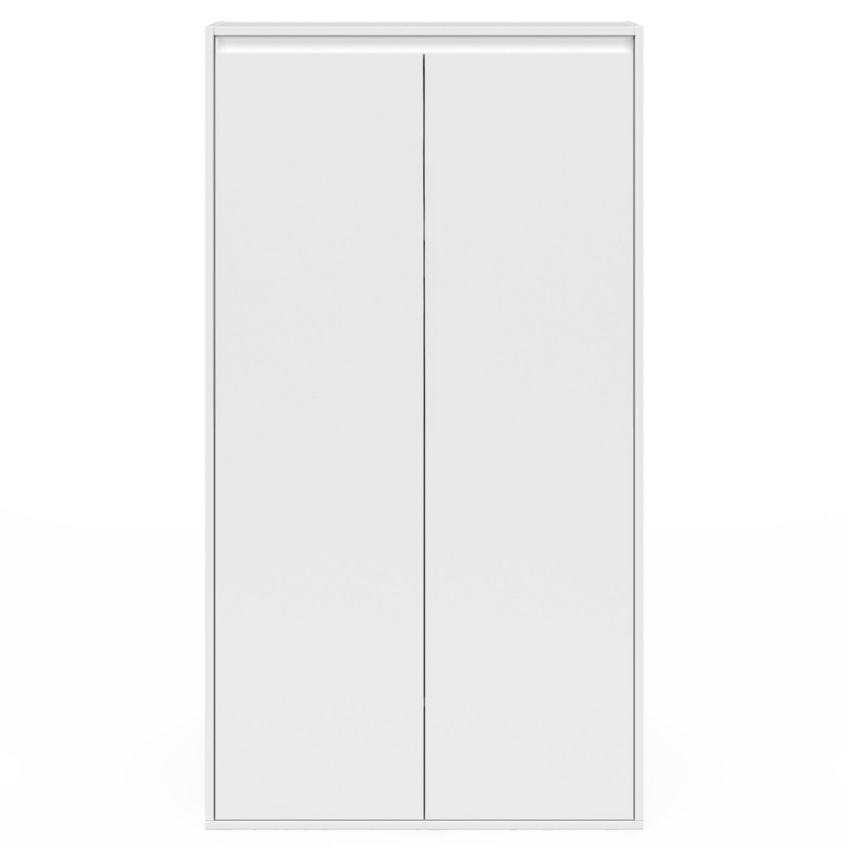 ID MARKET Armoire sous pente 2 portes TOMI 60 x 50 x 70/110 cm blanc