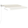 Voir la diapositive 4 : VIDAXL Auvent manuel retractable 350x250 cm Creme