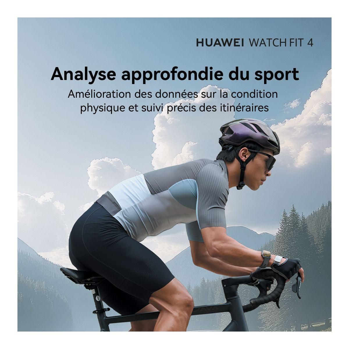 HUAWEI Montre connectée Watch Fit 4 Blanc