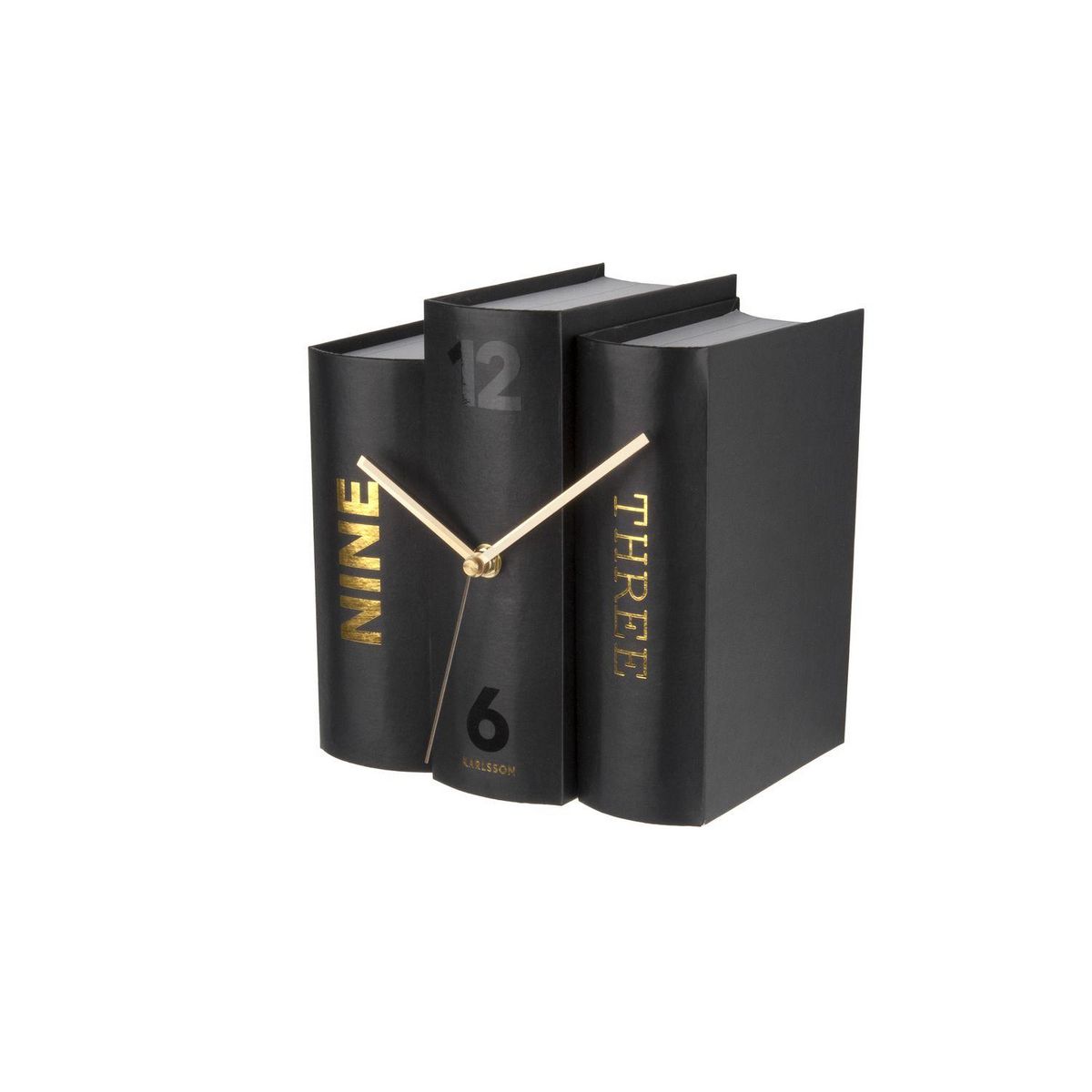 Karlsson Horloge à poser trompe-l'œil Book