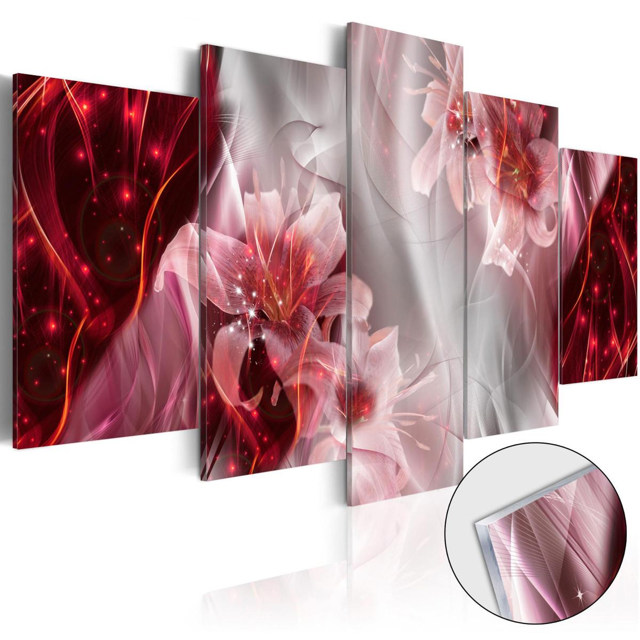 Paris Prix Tableau sur verre acrylique  incarnadine comet. Coloris disponibles : Multicolore