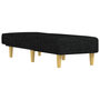 Voir la diapositive 3 : VIDAXL Chaise longue noir tissu