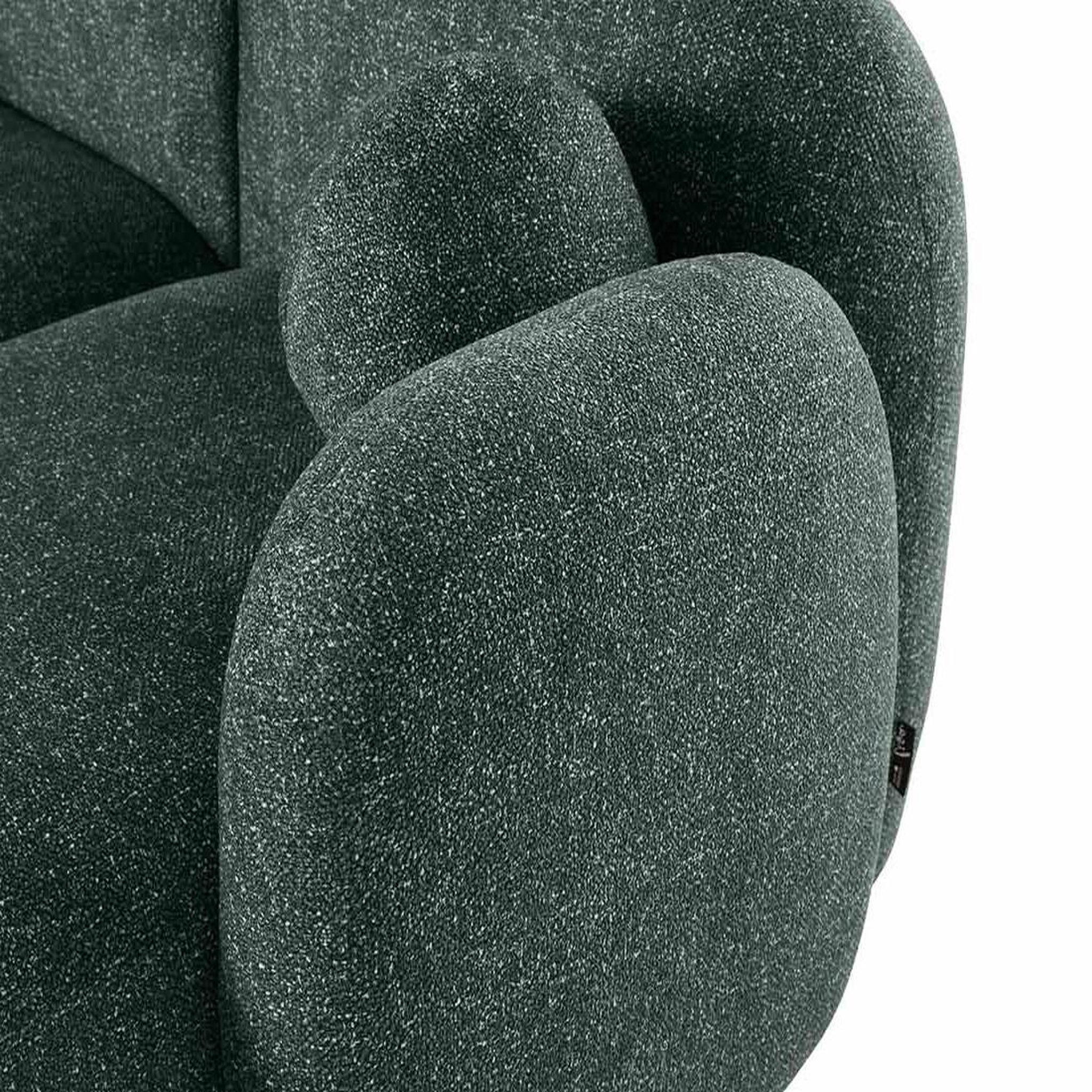 Voir la diapositive 5 : LISA DESIGN Velris - canapé d'angle droit 3 places en tissu moucheté
