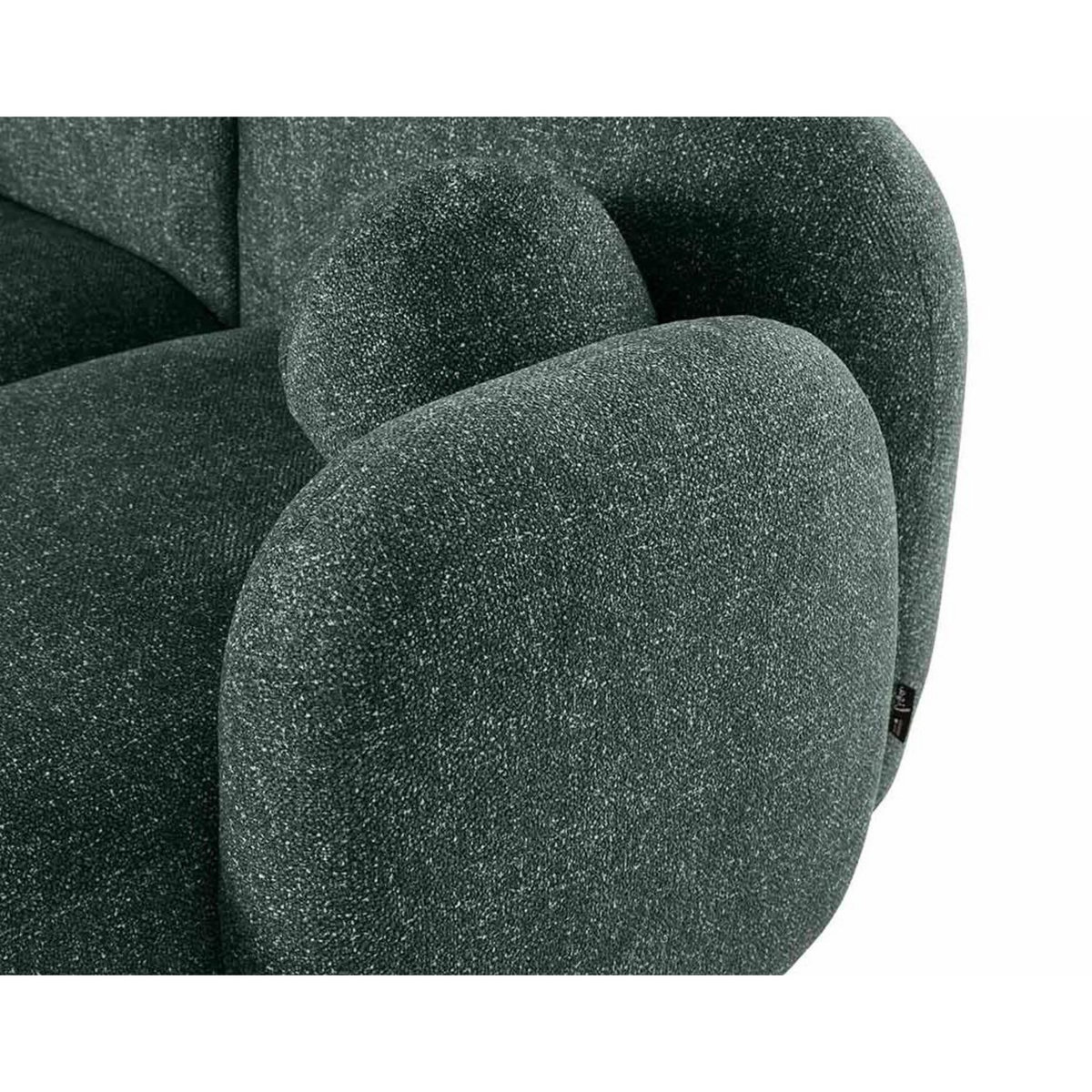 LISA DESIGN Velris - canapé d'angle droit 3 places en tissu moucheté