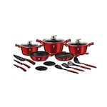 BERLINGER HAUS Batterie de cuisine Berlinger-Haus Burgundy aluminium forgé design élégant